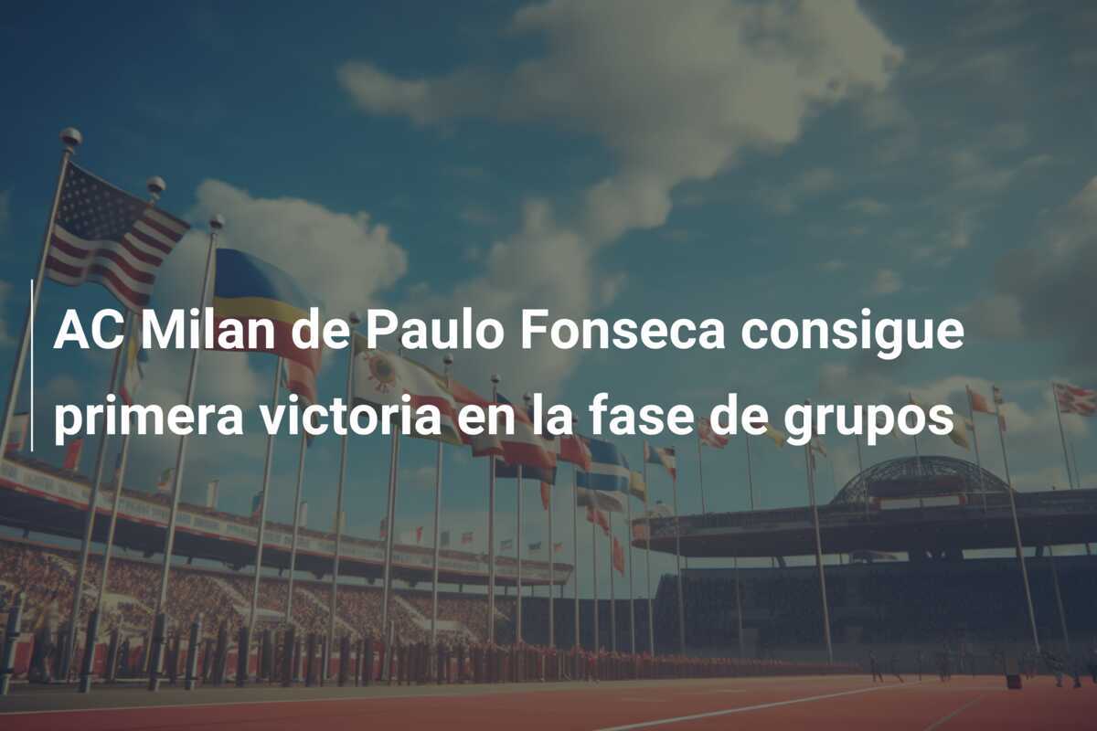 AC Milan de Paulo Fonseca consigue primera victoria en la fase de grupos