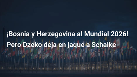 ¡Bosnia y Herzegovina al Mundial 2026! Pero Dzeko deja en jaque a Schalke