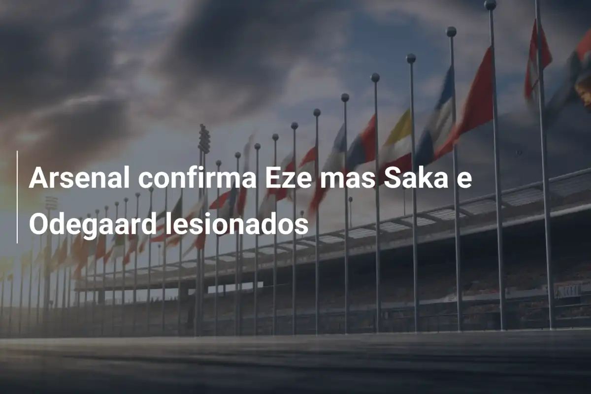 Arsenal confirma Eze mas Saka e Odegaard lesionados
