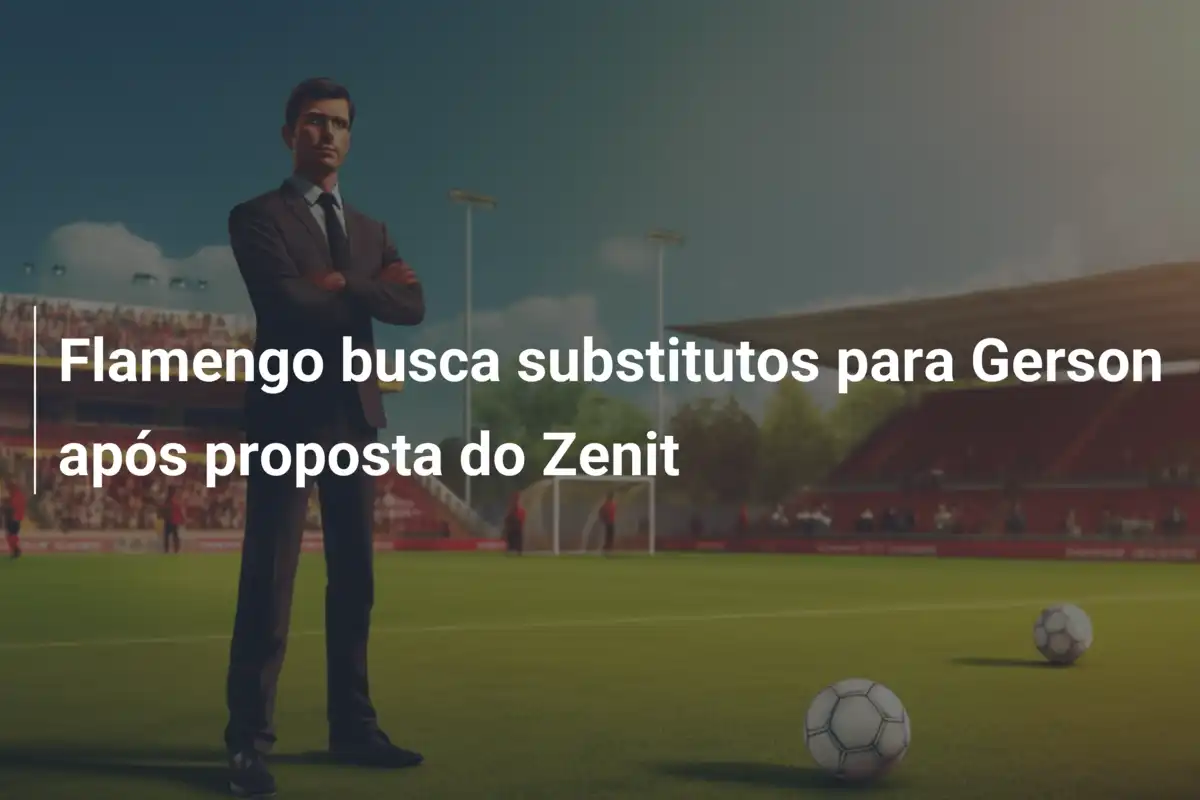 Flamengo busca substitutos para Gerson após proposta do Zenit