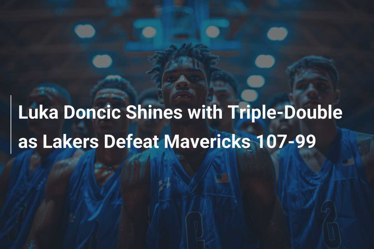 Luka Doncic brille avec un triple-double alors que les Lakers battent ...