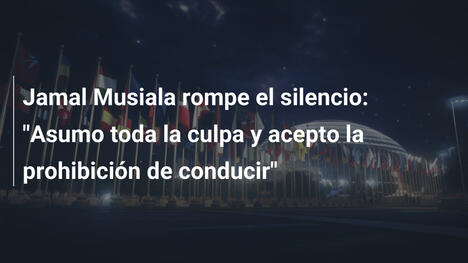 Jamal Musiala rompe el silencio: "Asumo toda la culpa y acepto la prohibición de conducir"