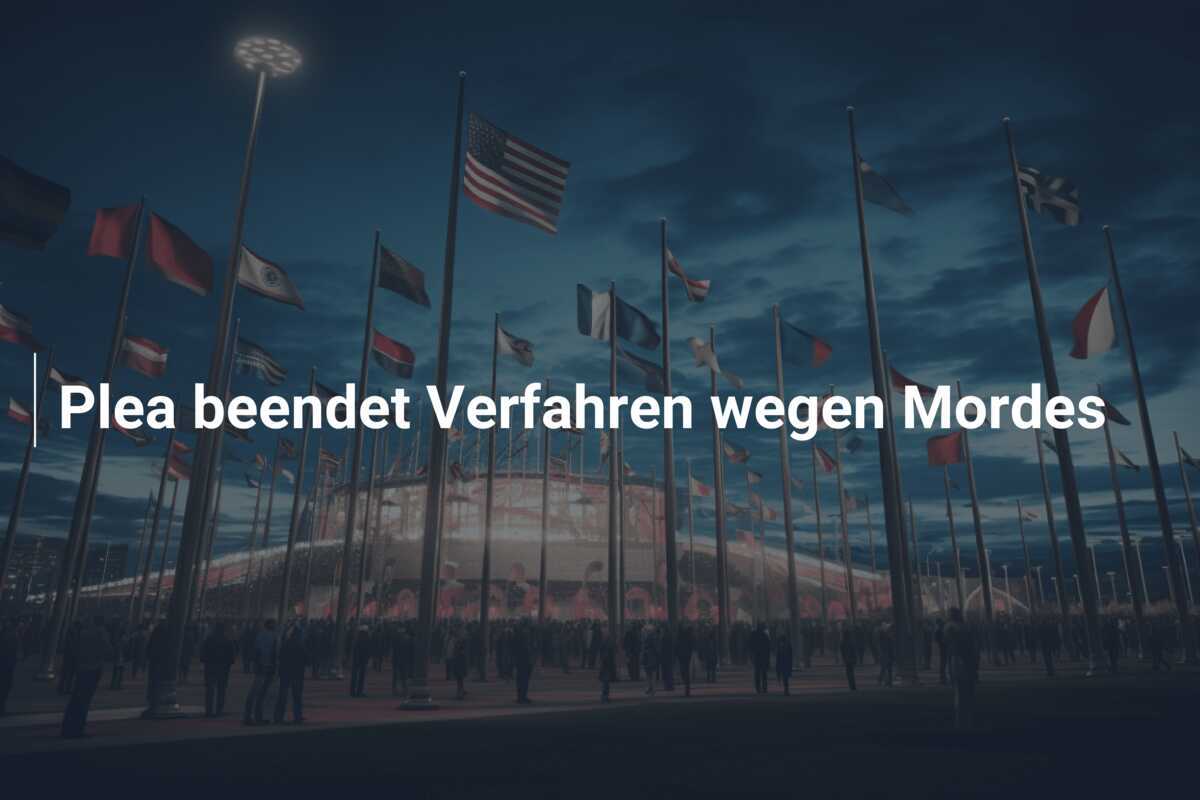 Plea beendet Verfahren wegen Mordes
