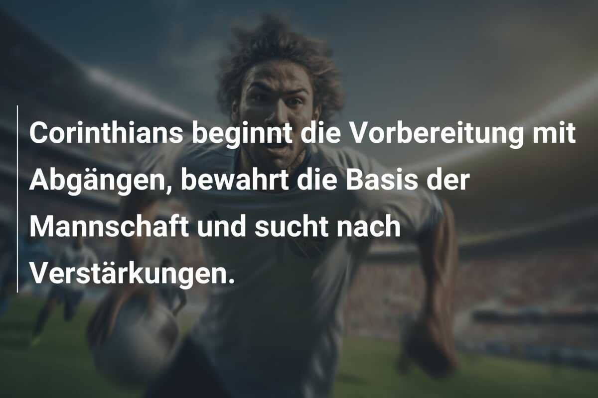 Corinthians beginnt die Vorbereitung mit Abgängen, bewahrt die Basis der Mannschaft und sucht nach Verstärkungen.