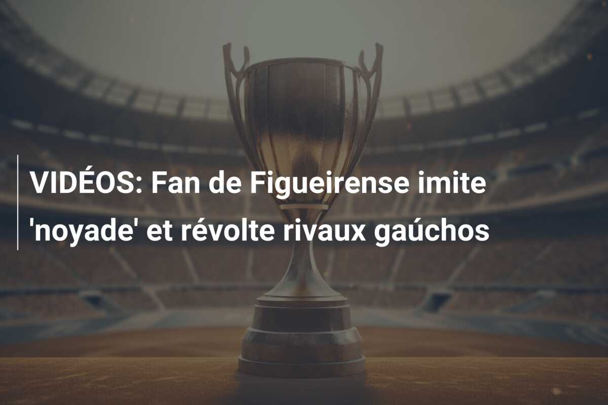 VIDÉOS: Fan de Figueirense imite ‘noyade’ et révolte rivaux gaúchos