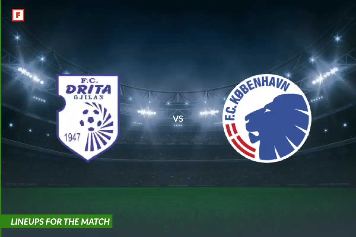 KF Drita ปะทะ โคเปนเฮเก้น: รายชื่อผู้เล่นสำหรับการแข่งขัน