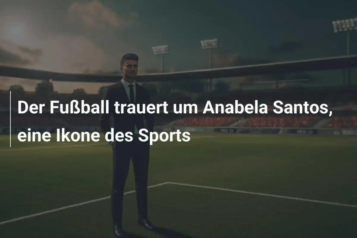 Der Fußball trauert um Anabela Santos, eine Ikone des Sports