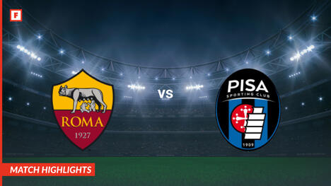 Roma - Pisa 1909 gol e momenti salienti