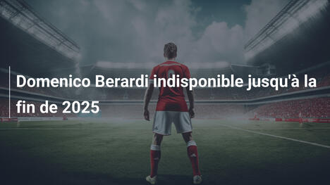 Domenico Berardi indisponible jusqu'à la fin de 2025