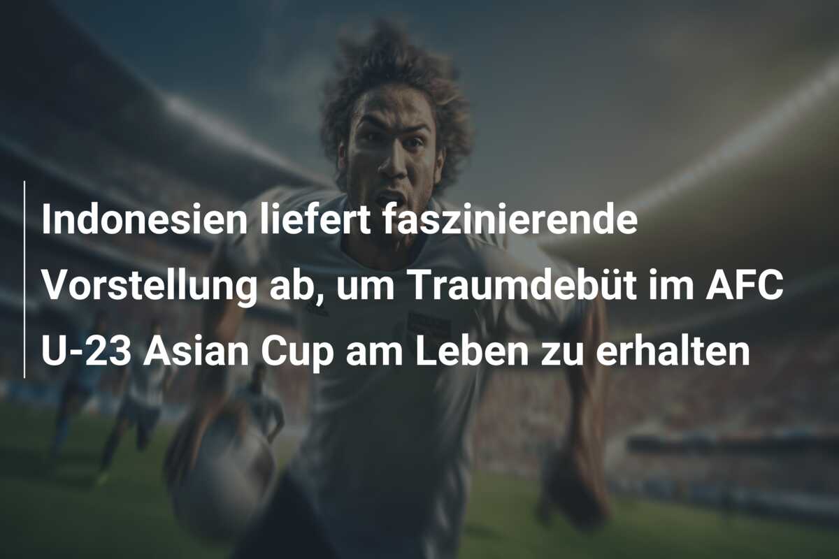 Indonesien liefert faszinierende Vorstellung ab, um Traumdebüt im AFC U-23 Asian Cup am Leben zu erhalten