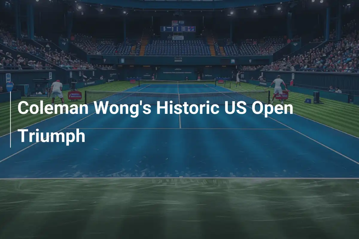 Coleman Wongs historischer Triumph bei den US Open
