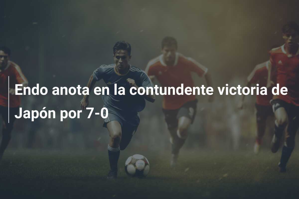 Endo anota en la contundente victoria de Japón por 7-0
