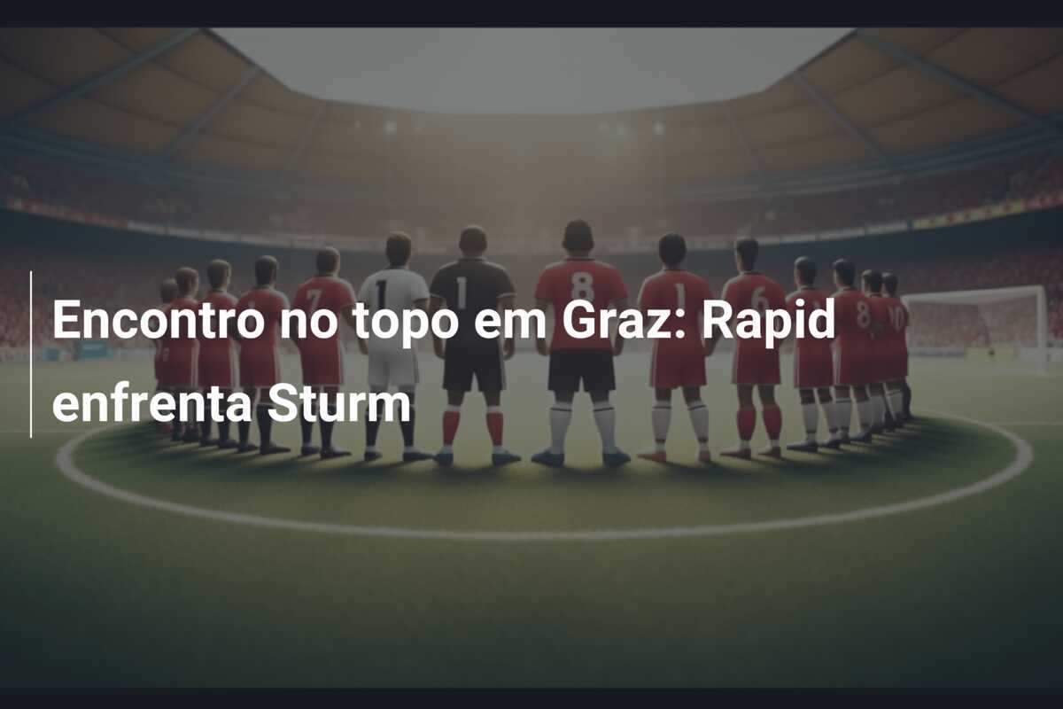 Encontro no topo em Graz: Rapid enfrenta Sturm