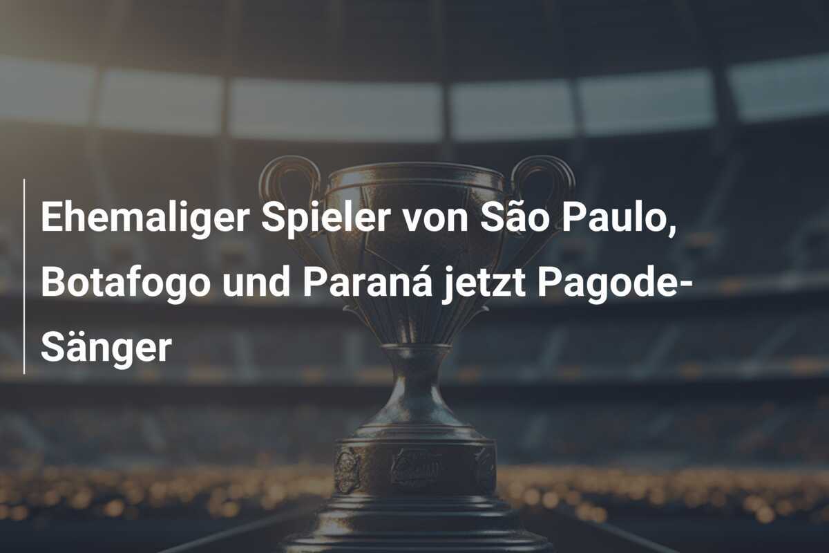 Ehemaliger Spieler von São Paulo, Botafogo und Paraná jetzt Pagode-Sänger