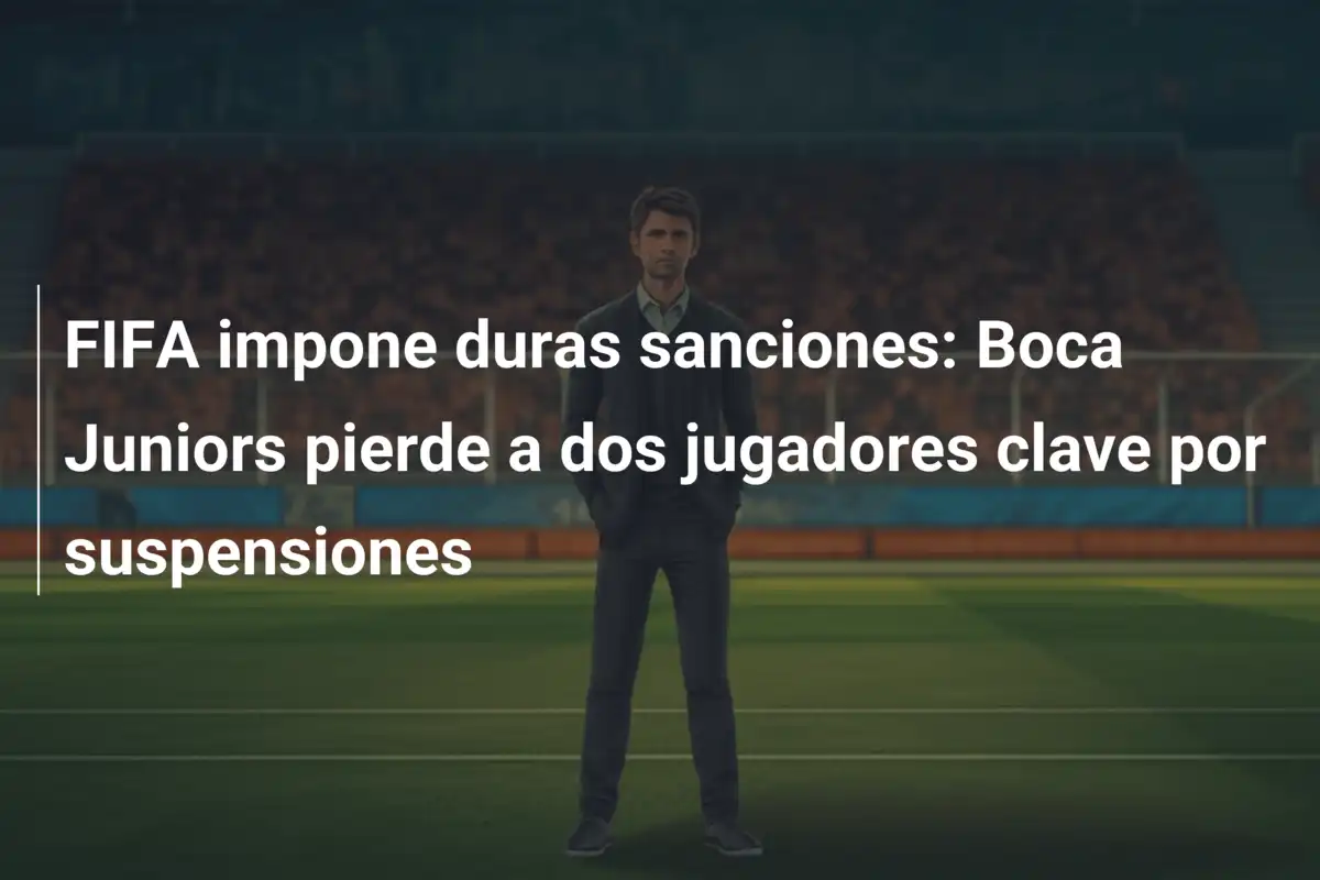 FIFA impone duras sanciones: Boca Juniors pierde a dos jugadores clave por suspensiones
