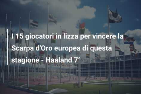 I 15 giocatori in lizza per vincere la Scarpa d’Oro europea di questa stagione – Haaland 7°