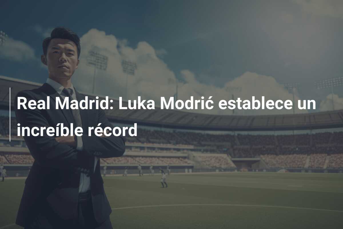 Real Madrid: Luka Modrić establece un increíble récord