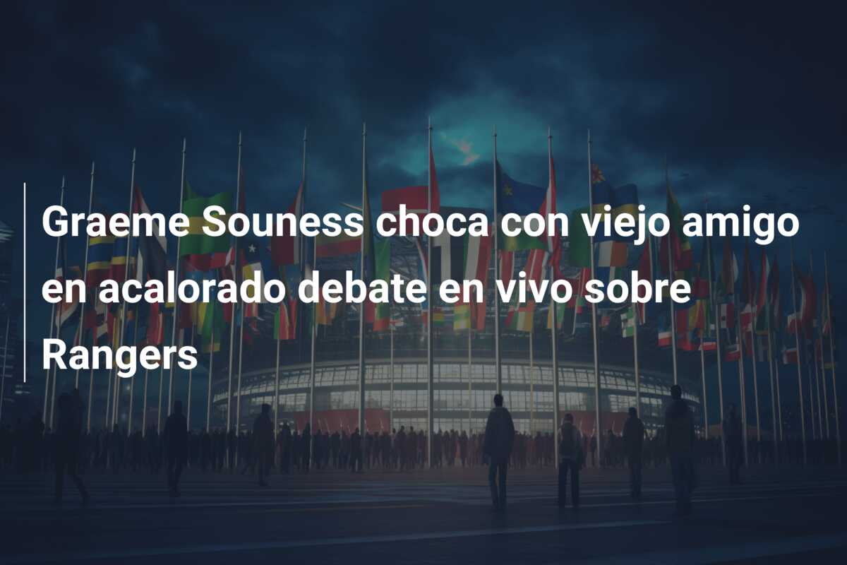 Graeme Souness choca con viejo amigo en acalorado debate en vivo sobre Rangers