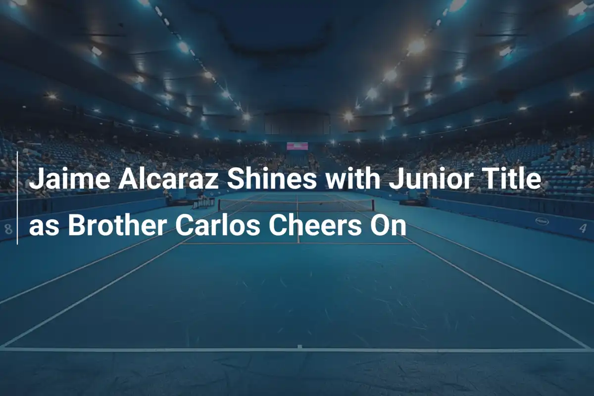 Jaime Alcaraz triumphiert bei den Junioren, Bruder Carlos begeistert in Cincinnati