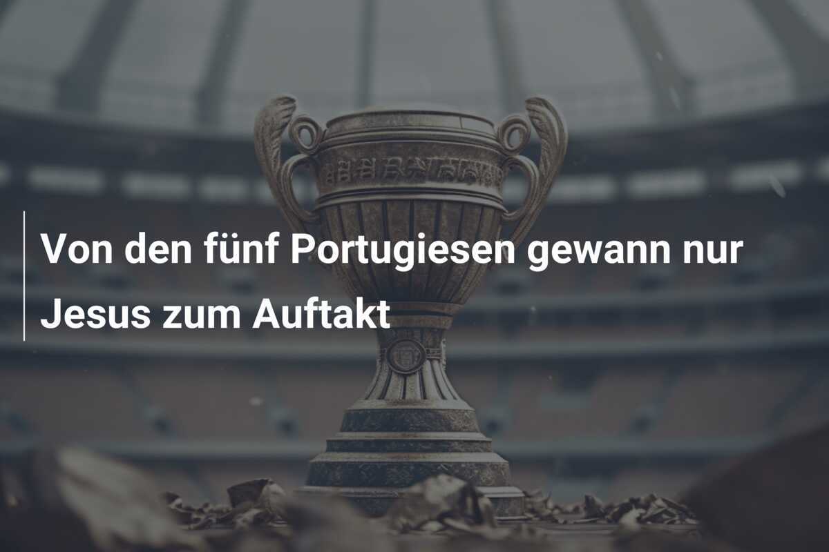 Von den fünf Portugiesen gewann nur Jesus zum Auftakt