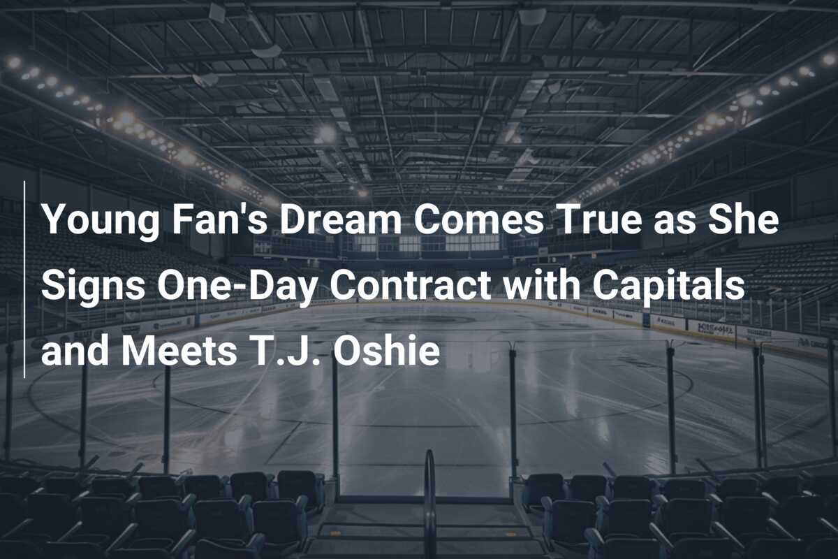 Der Traum eines jungen Fans wird wahr: Kalen Anderson unterschreibt Ein-Tages-Vertrag mit den Capitals und trifft T.J. Oshie