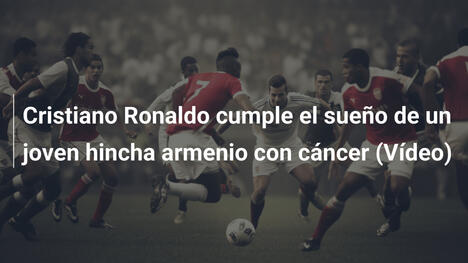 Cristiano Ronaldo cumple el sueño de un joven hincha armenio con cáncer (Vídeo)