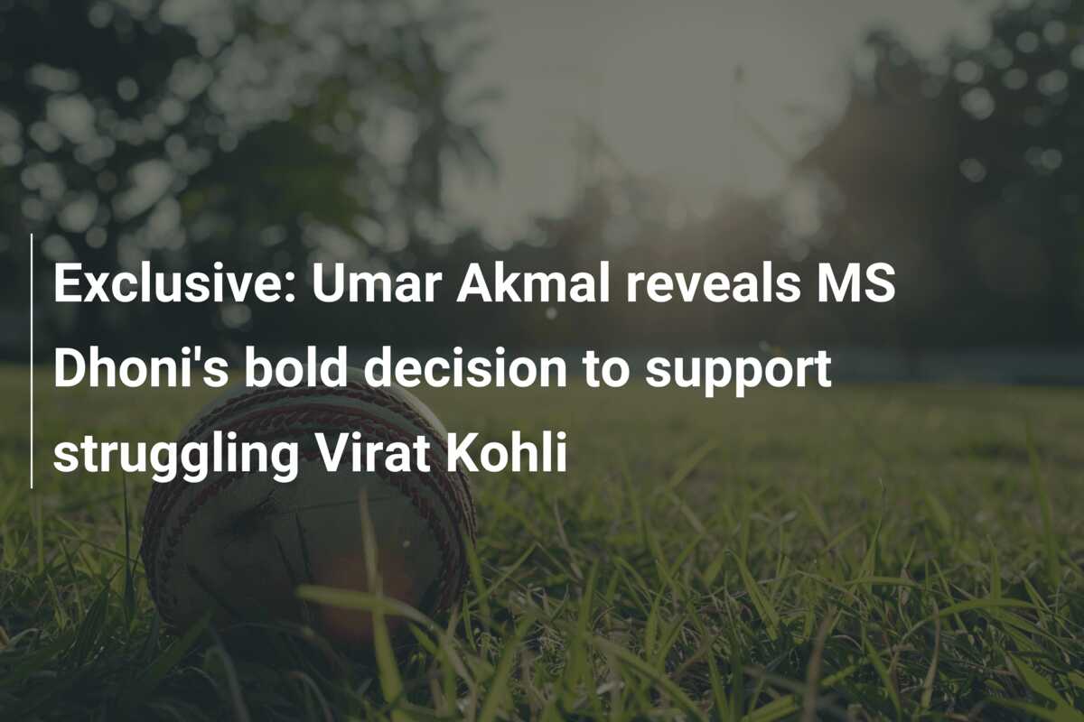 Exclusive: Umar Akmal Reveals Ms Dhoni's Bold Decision To Support 