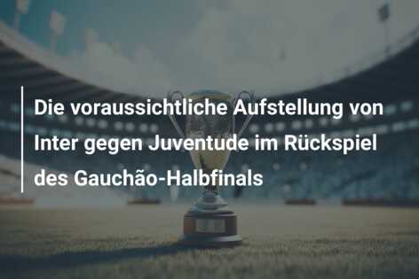 Die voraussichtliche Aufstellung von Inter gegen Juventude im Rückspiel des Gauchão-Halbfinals
