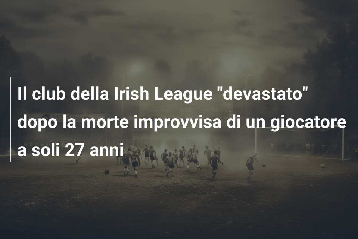 Il club della Irish League "devastato" dopo la morte improvvisa di un giocatore a soli 27 anni