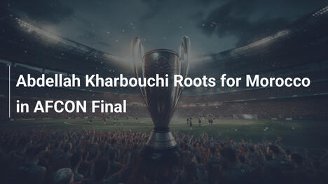 Abdellah Kharbouchi unterstützt Marokko im AFCON-Finale