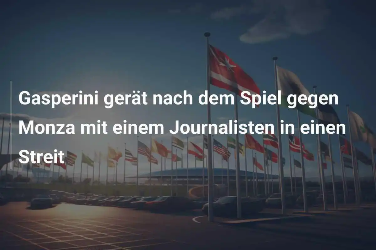 Gasperini gerät nach dem Spiel gegen Monza mit einem Journalisten in einen Streit