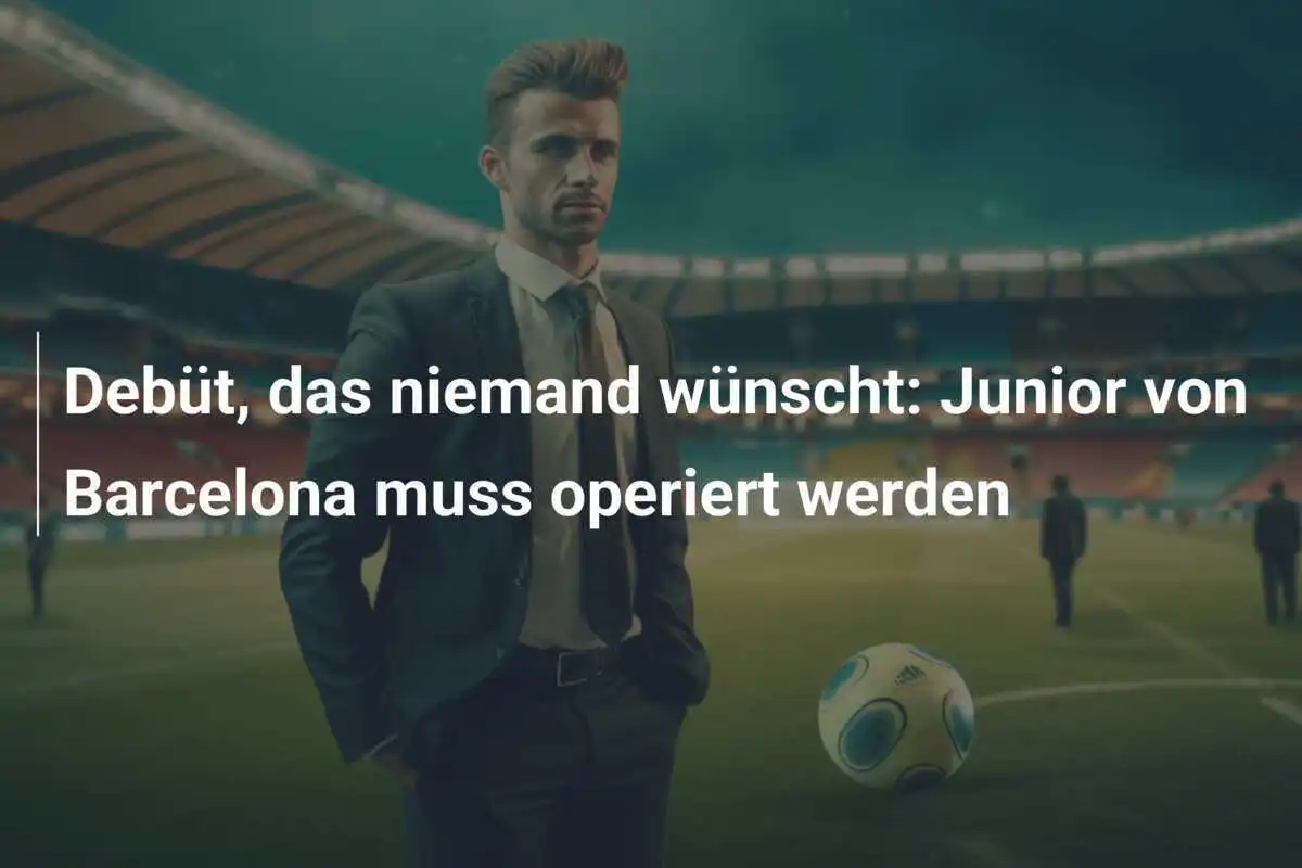 Debüt, das niemand wünscht: Junior von Barcelona muss operiert werden