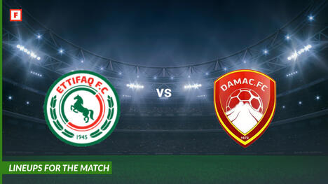Al Ettifaq FC vs Dhamk FC: susunan pemain untuk pertandingan