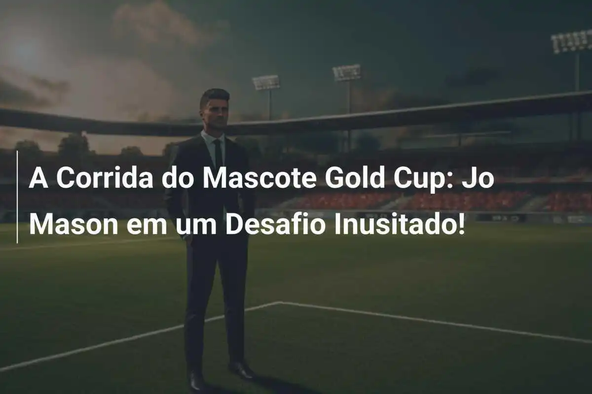 A Corrida do Mascote Gold Cup: Jo Mason em um Desafio Inusitado!