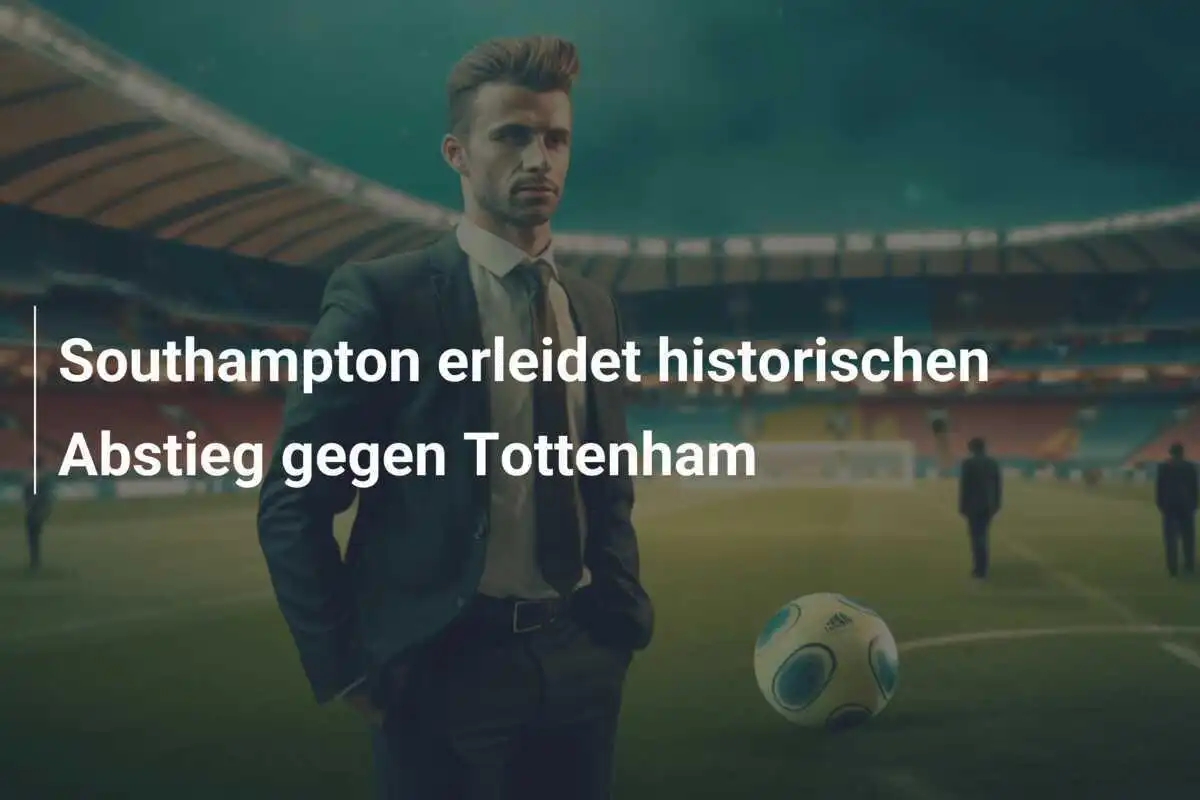 Southampton erleidet historischen Abstieg gegen Tottenham