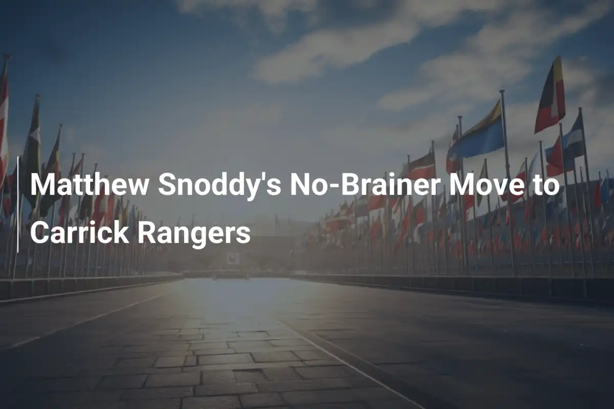 Snoddy ai Carrick Rangers: Una Scelta che Profuma di Futuro