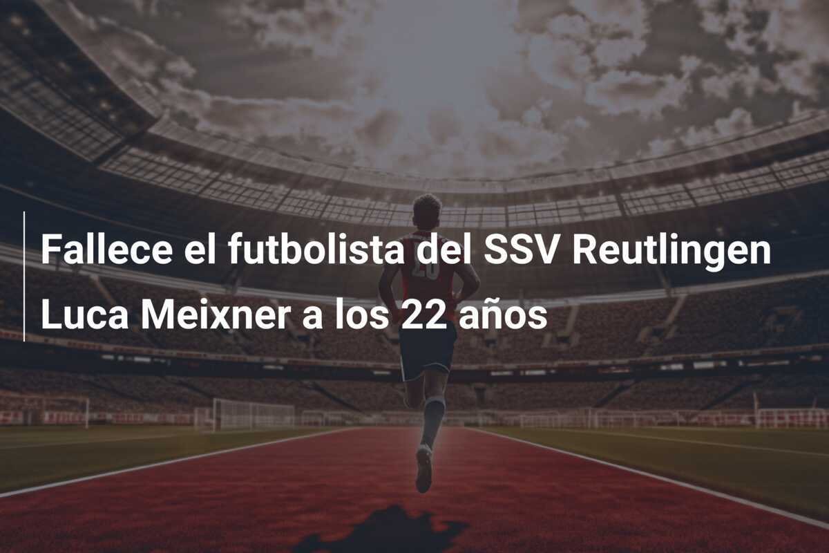 Fallece el futbolista del SSV Reutlingen Luca Meixner a los 22 años