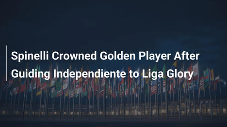 Spinelli coronado Jugador de Oro tras guiar a Independiente al título