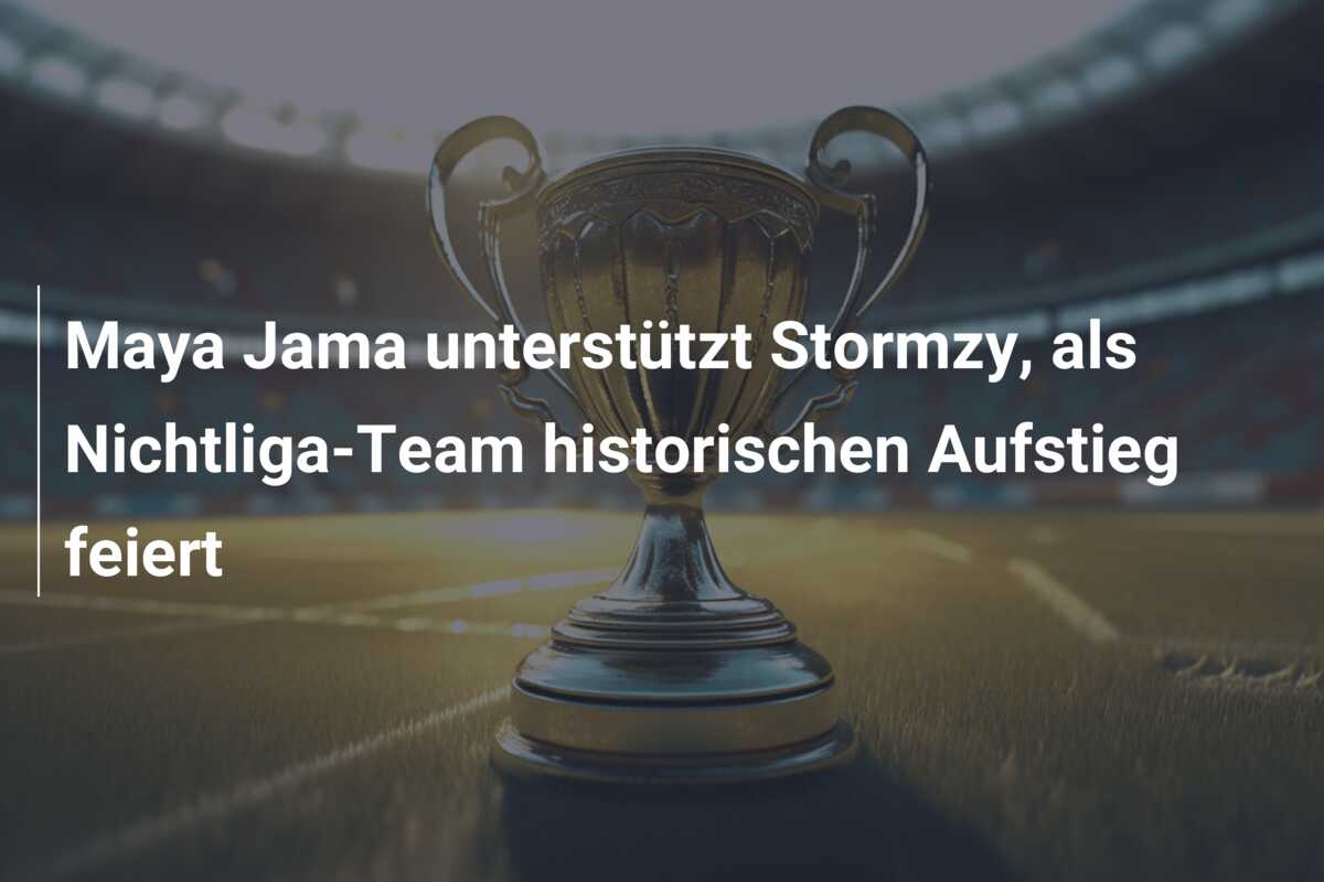 Maya Jama unterstützt Stormzy, als Nichtliga-Team historischen Aufstieg feiert