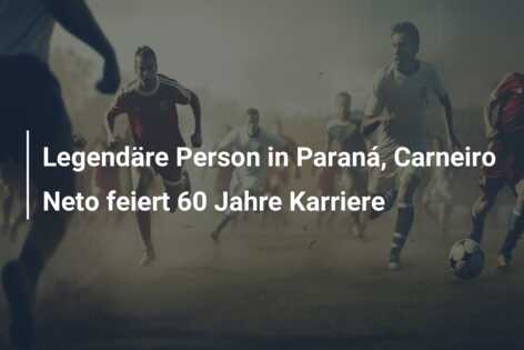 Legendäre Person in Paraná, Carneiro Neto feiert 60 Jahre Karriere