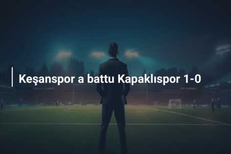 Keşanspor a battu Kapaklıspor 1-0