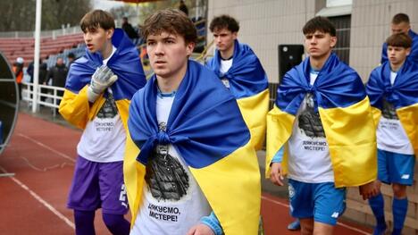 «Динамо» U19 вийшло на матч проти «Металіста 1925» у особливих футболках на честь Мірчі Луческу