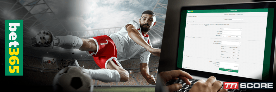 Как проходит в Bet365 регистрация нового клиента?