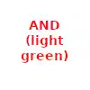 AND (light green)